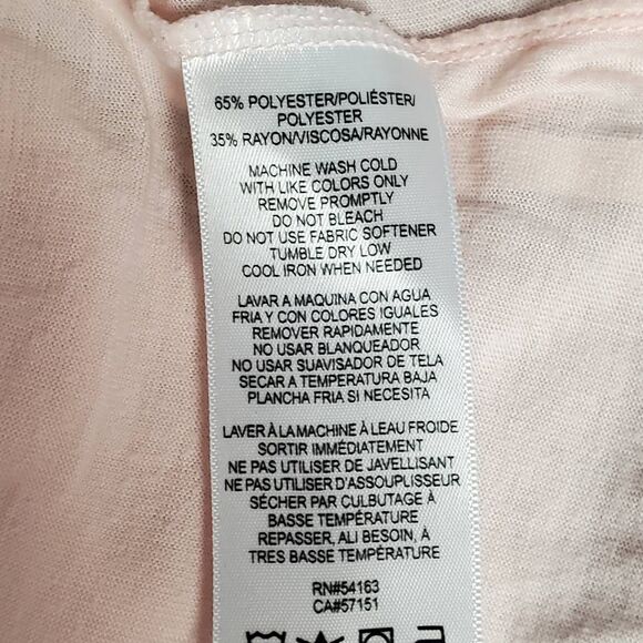 Calvin Klein Performance Peach Side Split Tee L - Picture 6 of 7